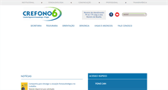 Desktop Screenshot of crefono6.org.br