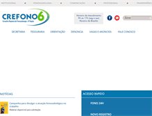 Tablet Screenshot of crefono6.org.br